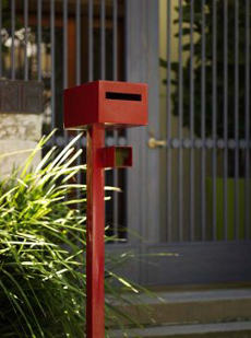 Powder coated letter boxes